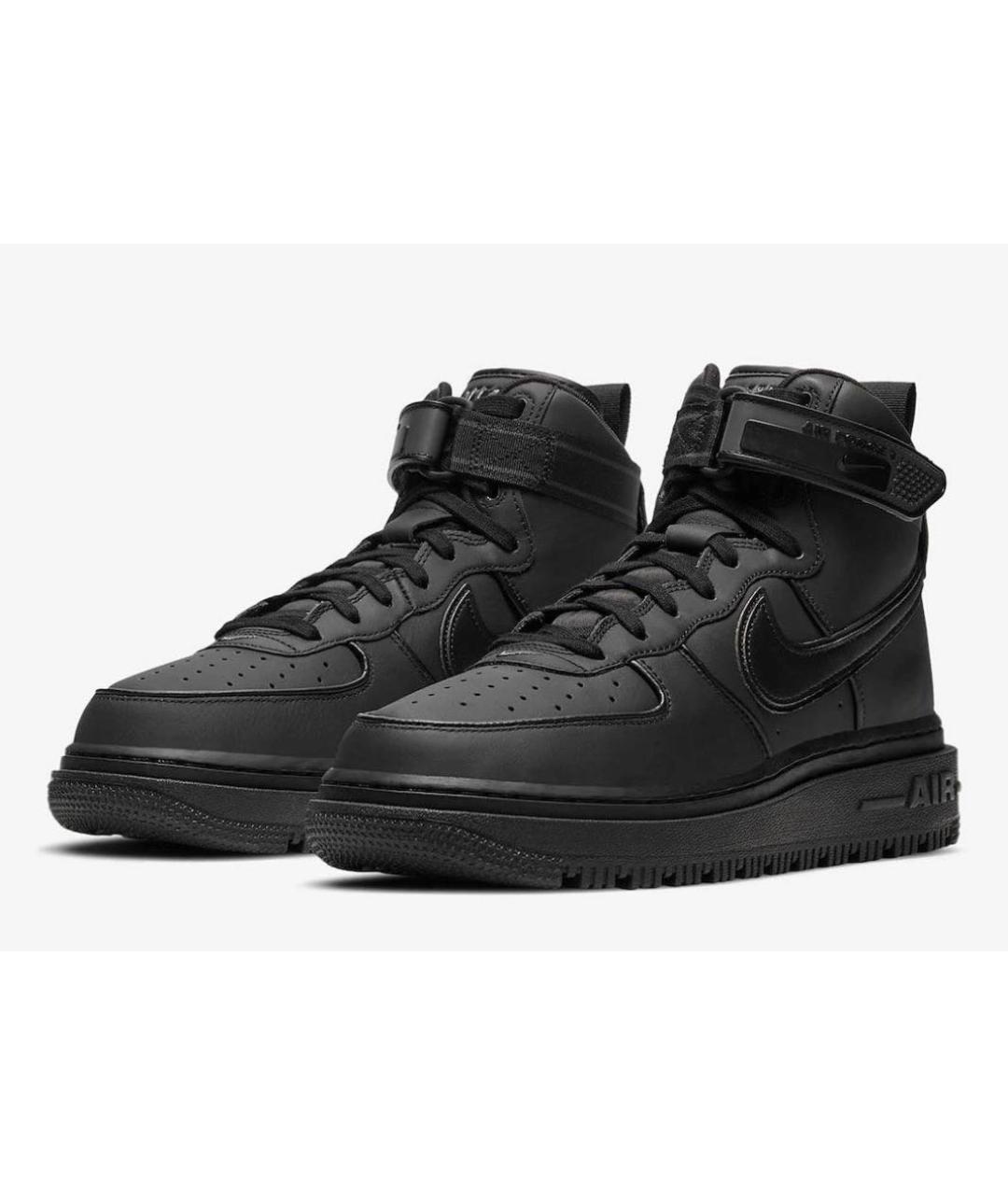 NIKE Черные кожаные кроссовки, фото 2
