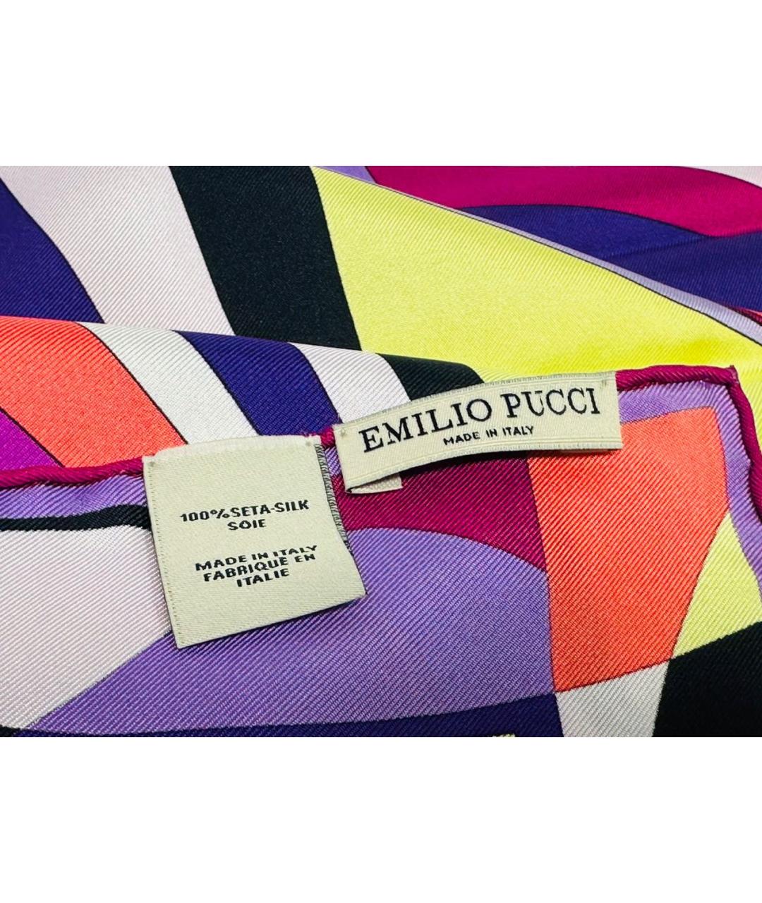 EMILIO PUCCI Мульти шелковый платок, фото 3