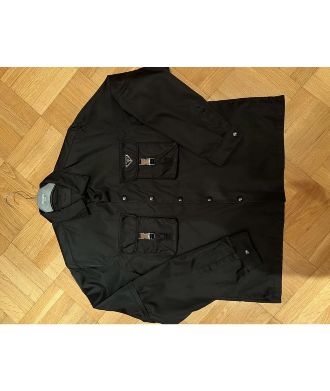 PRADA Черная полиамидовая куртка, фото 8