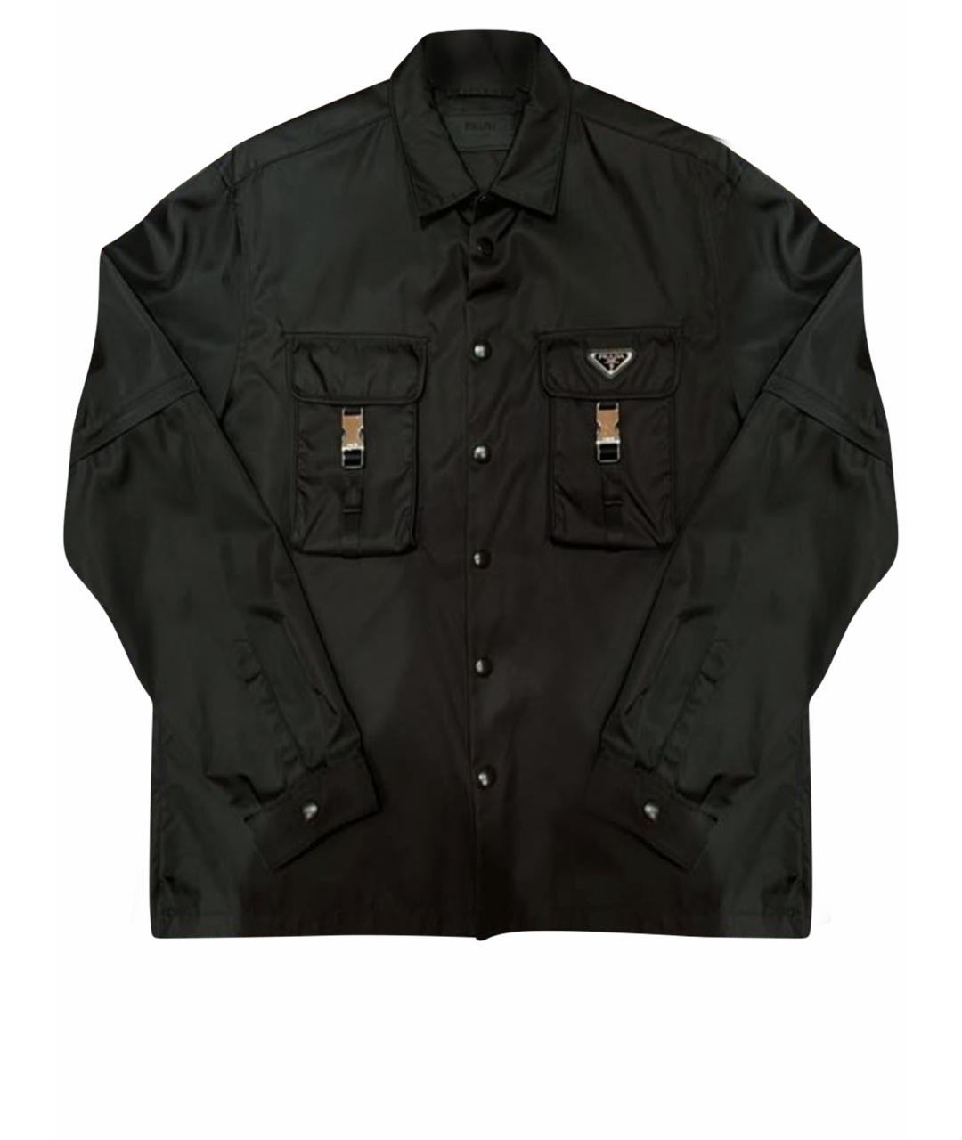 PRADA Черная полиамидовая куртка, фото 1