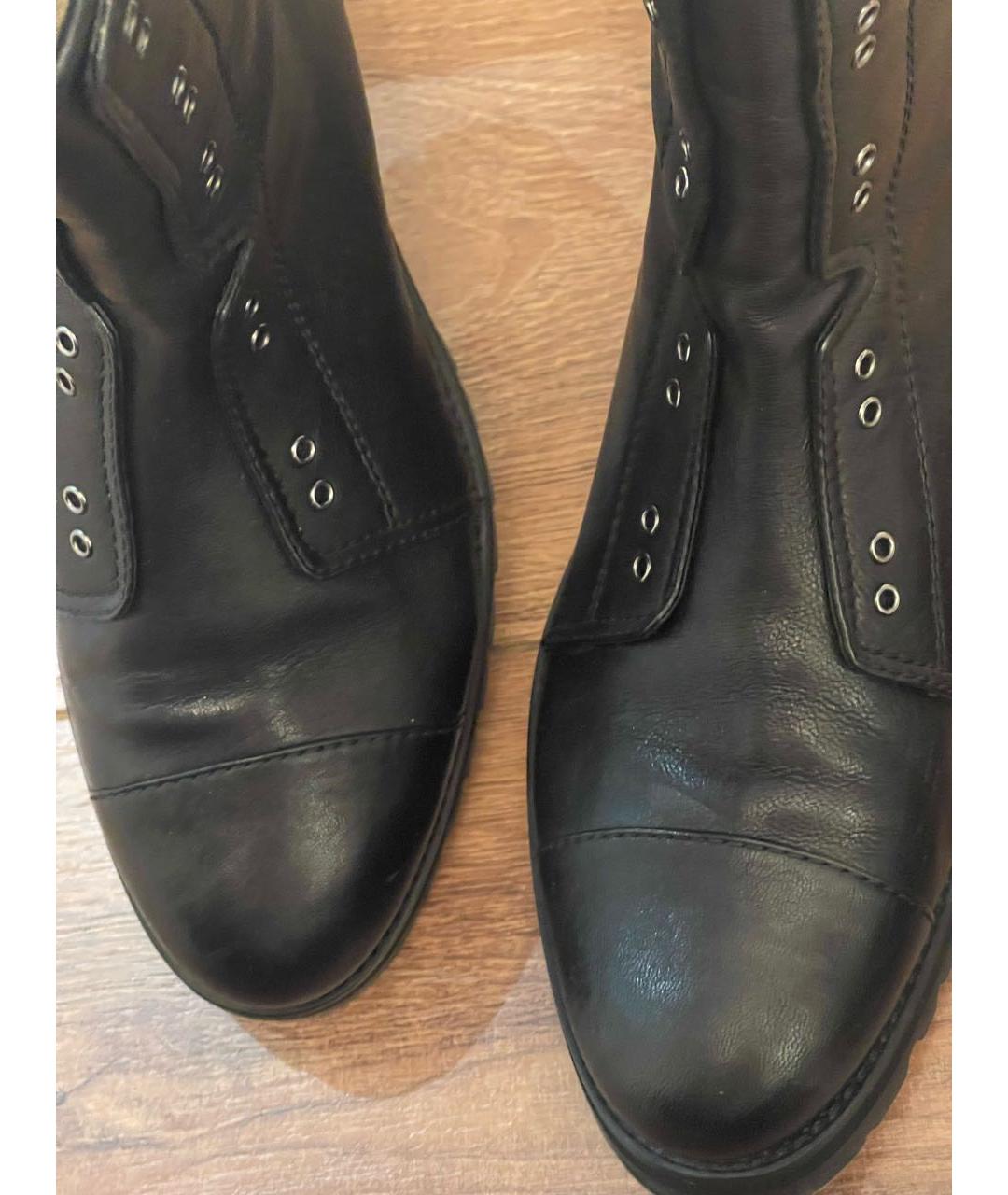 JIMMY CHOO Черные кожаные ботинки, фото 7