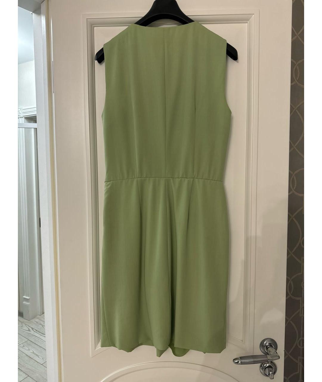 BOUTIQUE MOSCHINO Салатовыое шерстяное коктейльное платье, фото 2