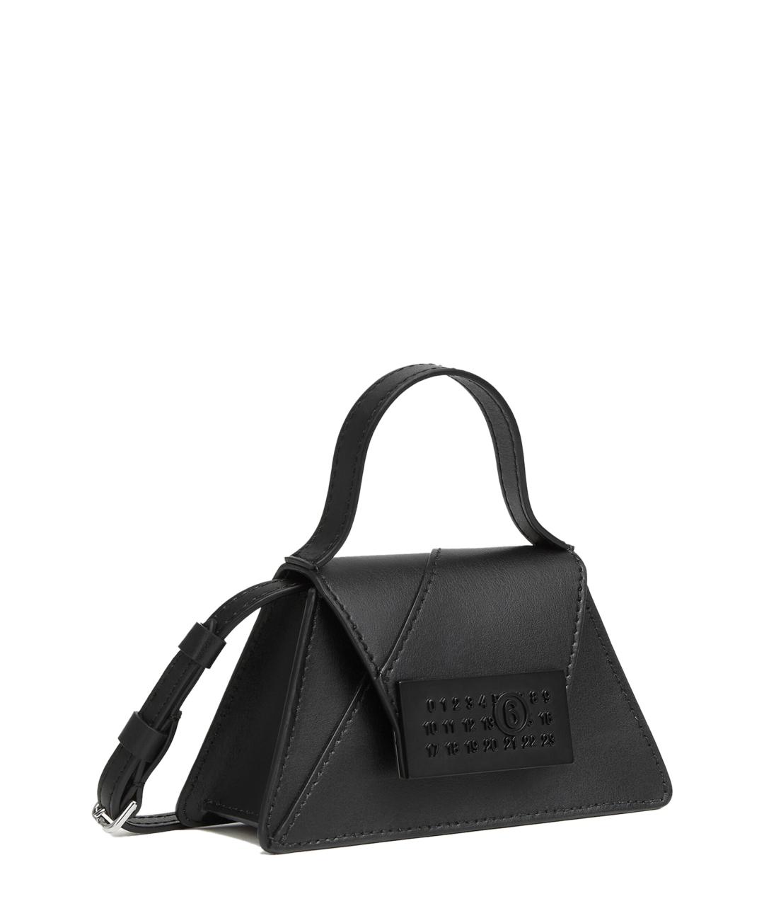MM6 MAISON MARGIELA Черная сумка тоут, фото 3