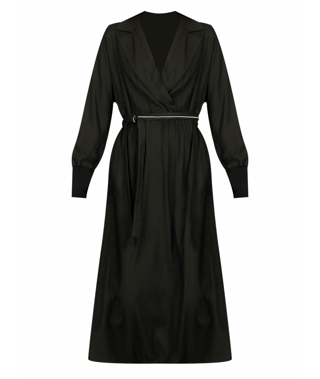 PESERICO Черное вискозное платье, фото 1