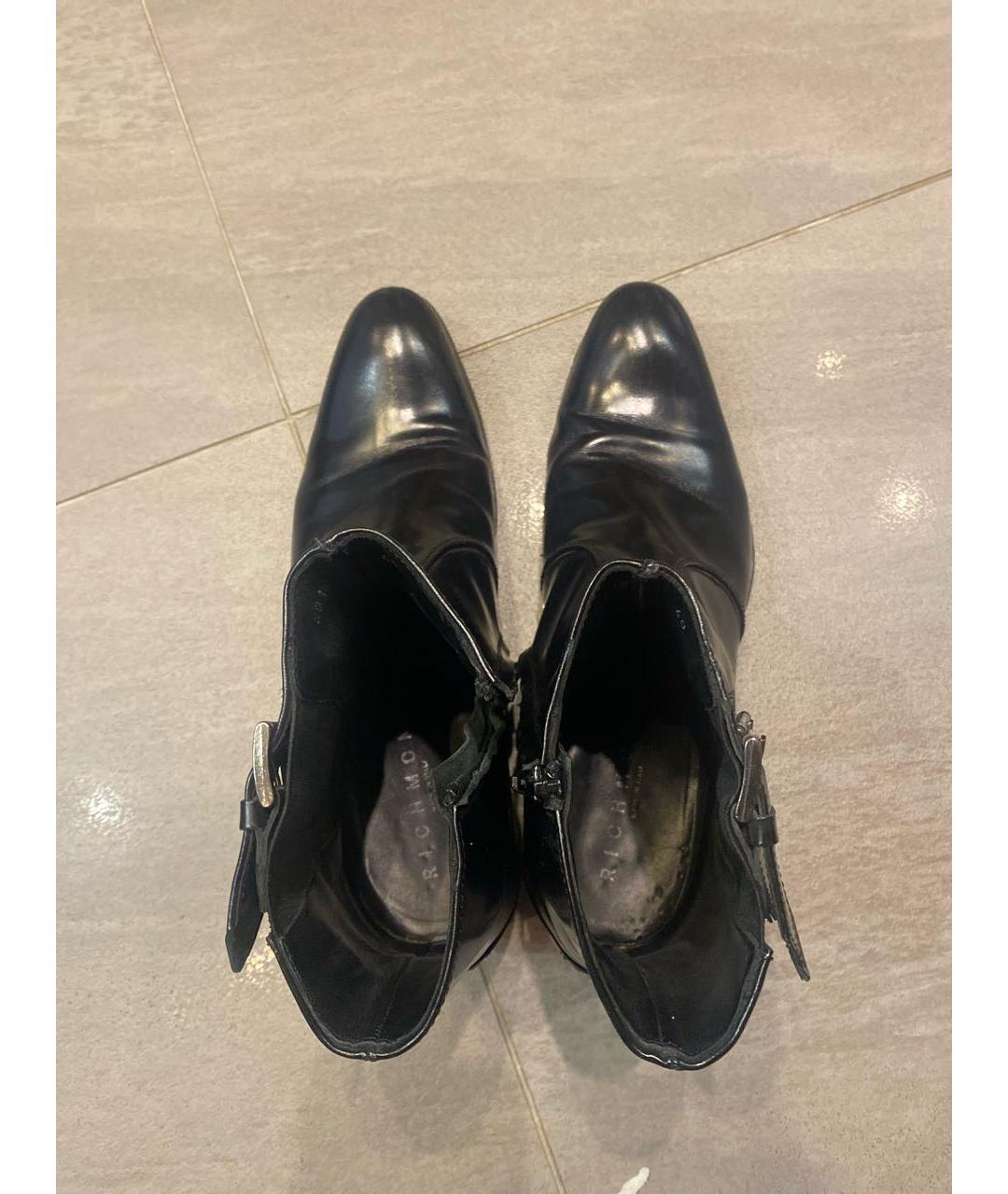 JOHN RICHMOND Черные ботинки из лакированной кожи, фото 3