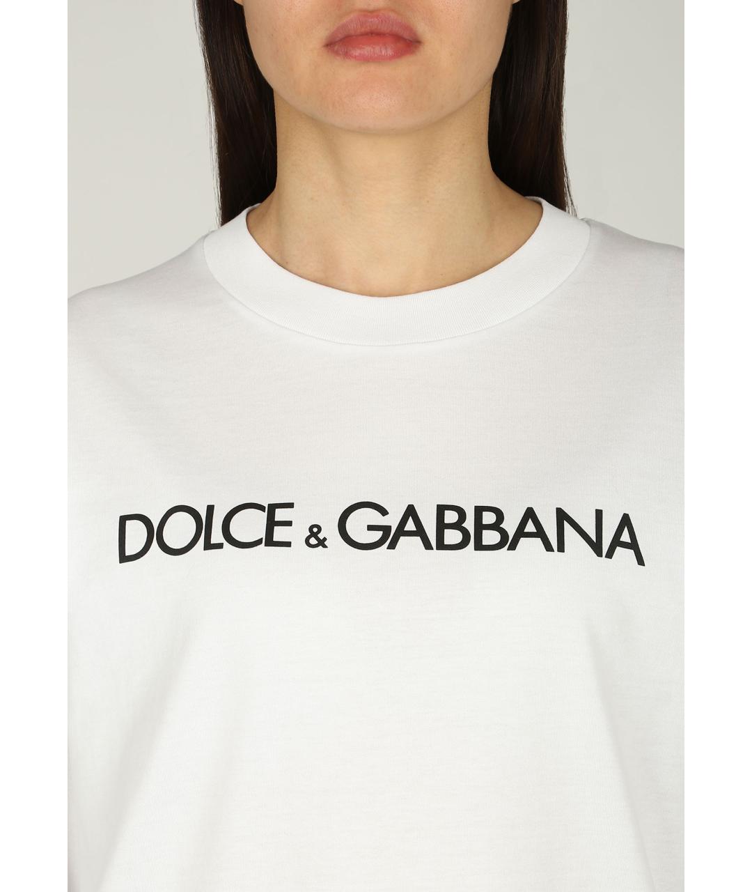 DOLCE&GABBANA Белая футболка, фото 4