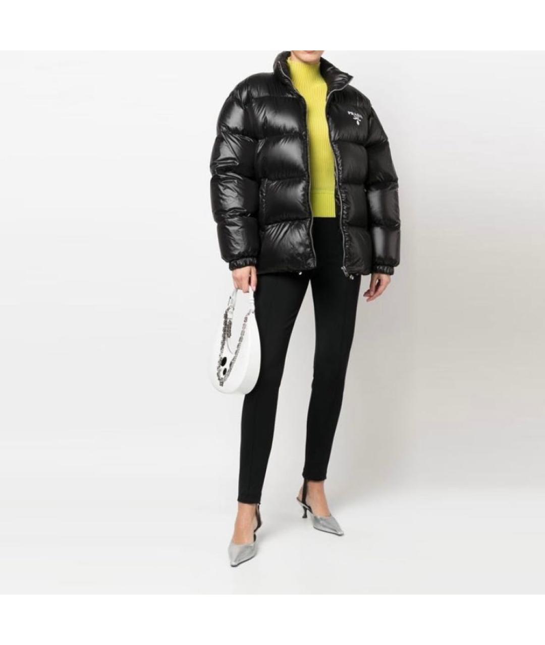 PRADA Черная полиамидовая куртка, фото 4