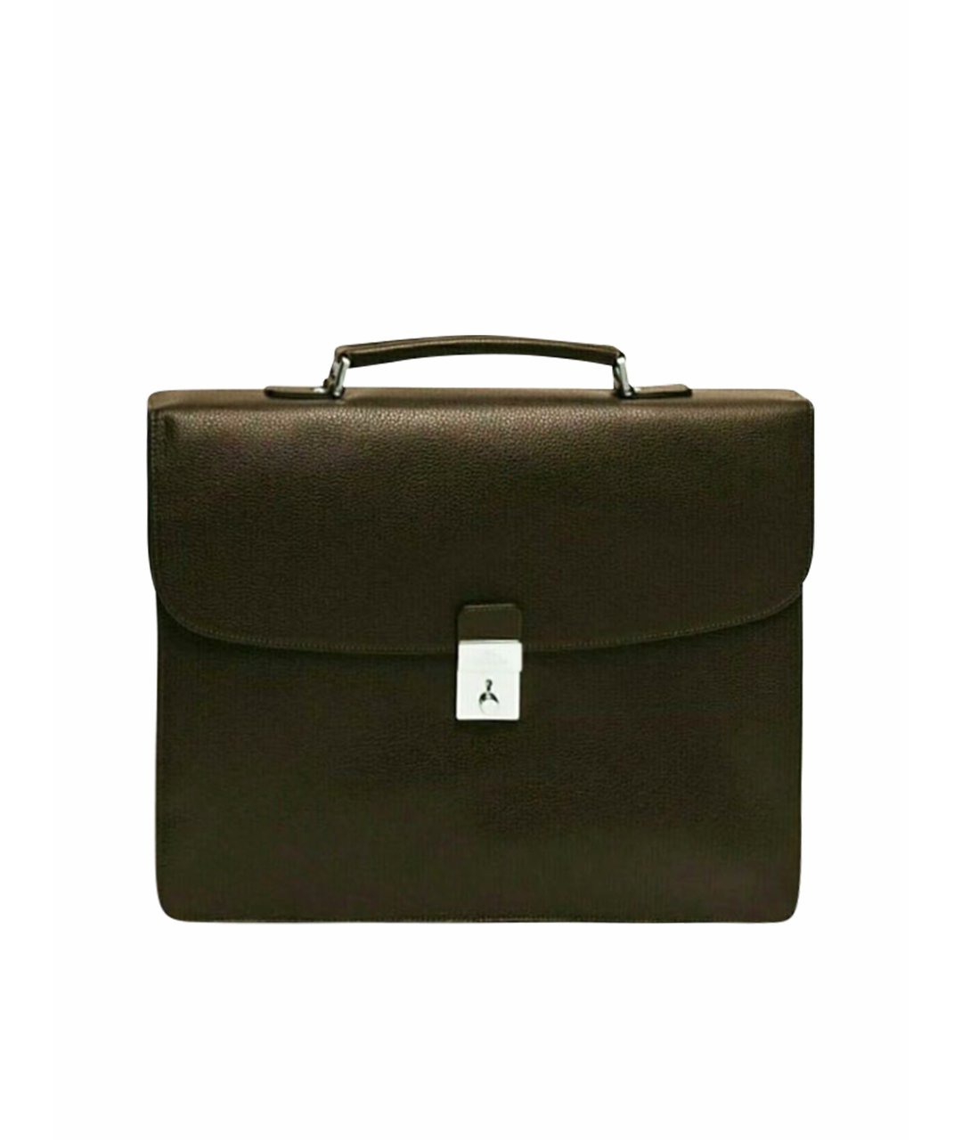 LONGCHAMP Коричневый кожаный портфель, фото 1