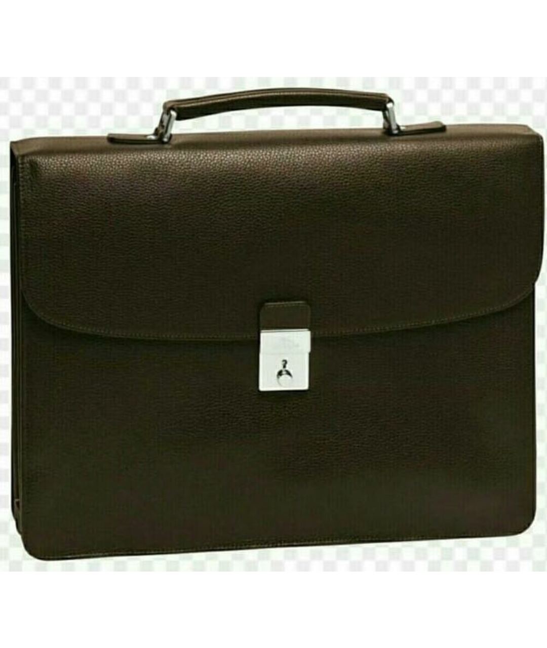 LONGCHAMP Коричневый кожаный портфель, фото 4