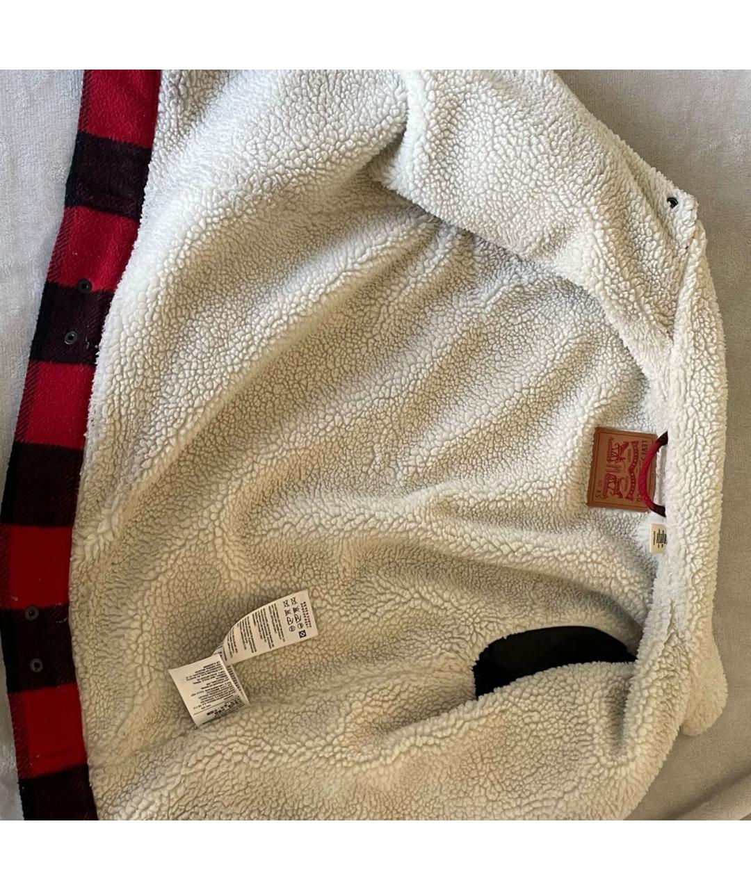 LEVI'S Красная шерстяная куртка, фото 4