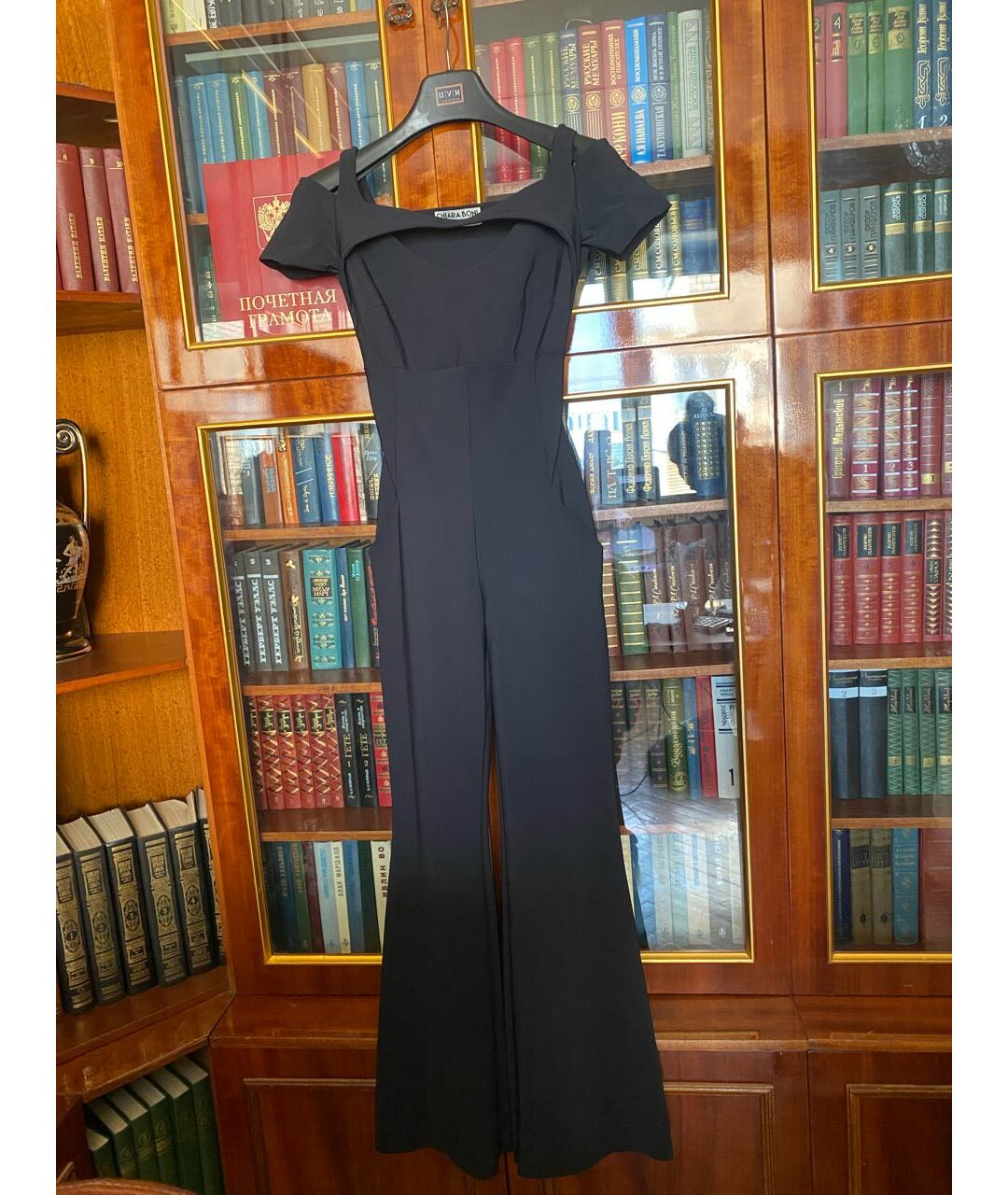 CHIARA BONI LA PETITE ROBE Черный комбинезон, фото 4