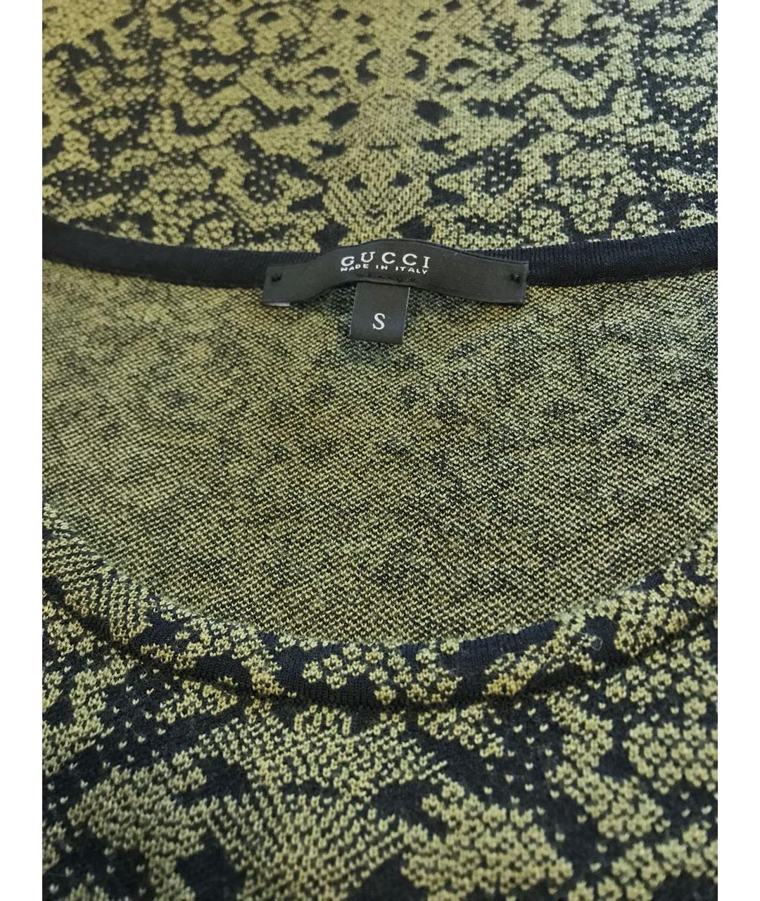 GUCCI Зеленый шерстяной джемпер / свитер, фото 6