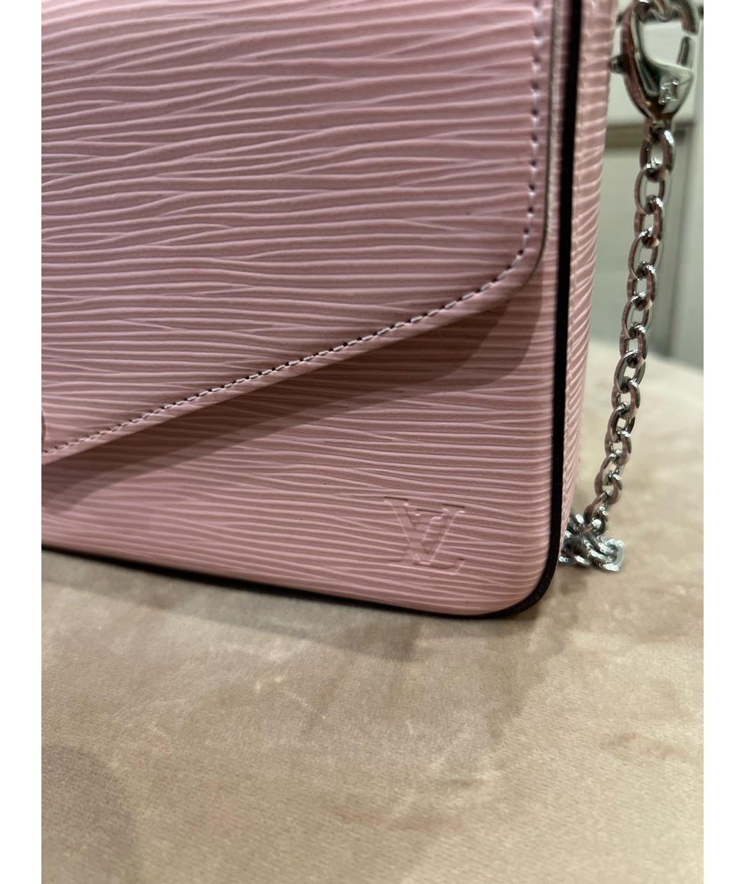 LOUIS VUITTON PRE-OWNED Розовая кожаная сумка через плечо, фото 8