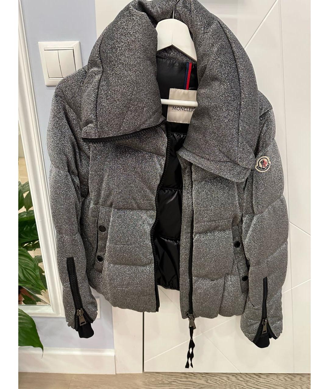 MONCLER Серебряная куртка, фото 5