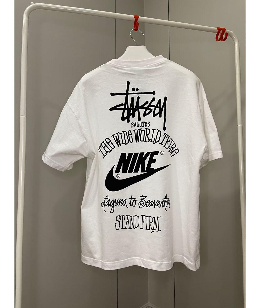 STUSSY Белая хлопковая футболка, фото 2