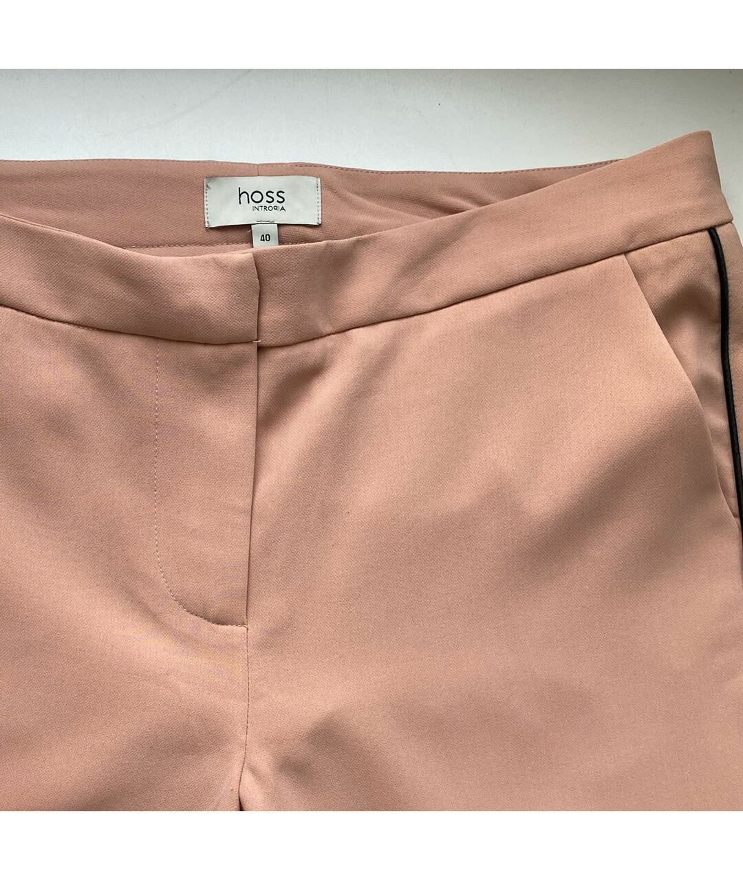 HOSS INTROPIA Розовые прямые брюки, фото 4
