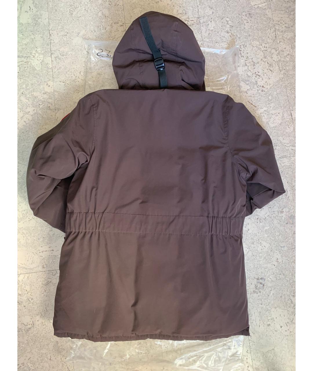 CANADA GOOSE Коричневый пуховик, фото 2