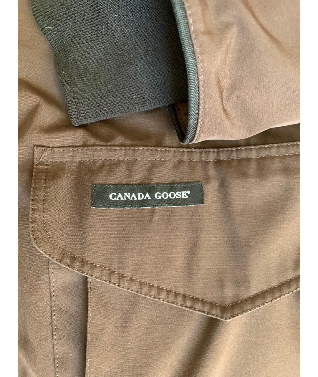 CANADA GOOSE Коричневый пуховик, фото 5