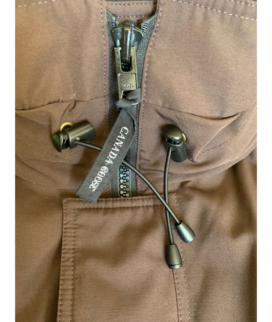 CANADA GOOSE Коричневый пуховик, фото 4