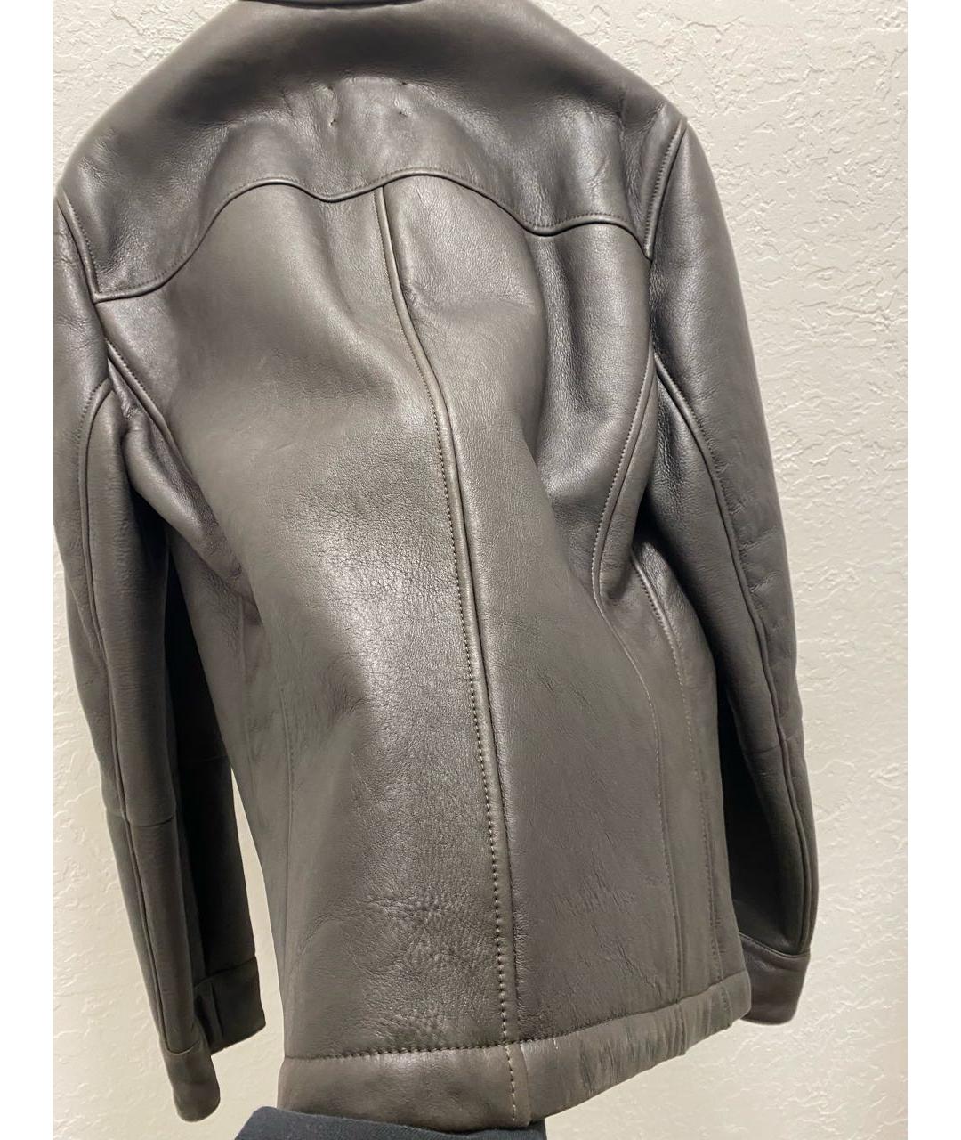 BRUNELLO CUCINELLI Коричневая кожаная дубленка/шуба, фото 8