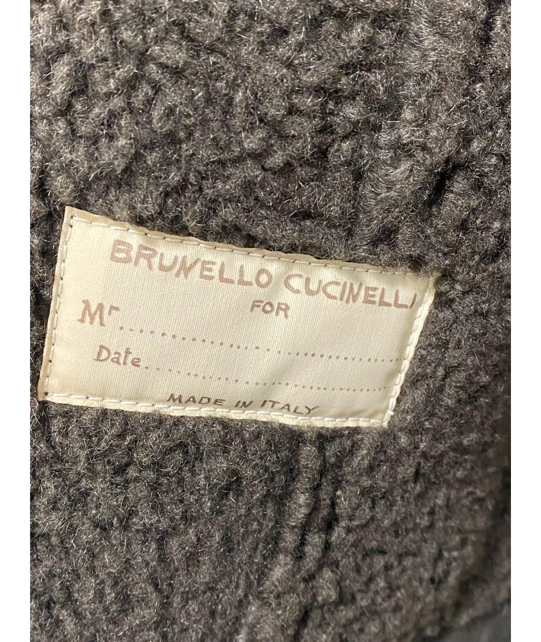 BRUNELLO CUCINELLI Коричневая кожаная дубленка/шуба, фото 7