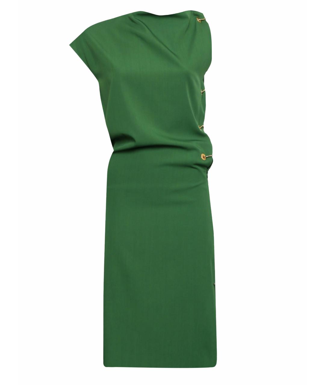 SPORTMAX Зеленые шерстяное платье, фото 1