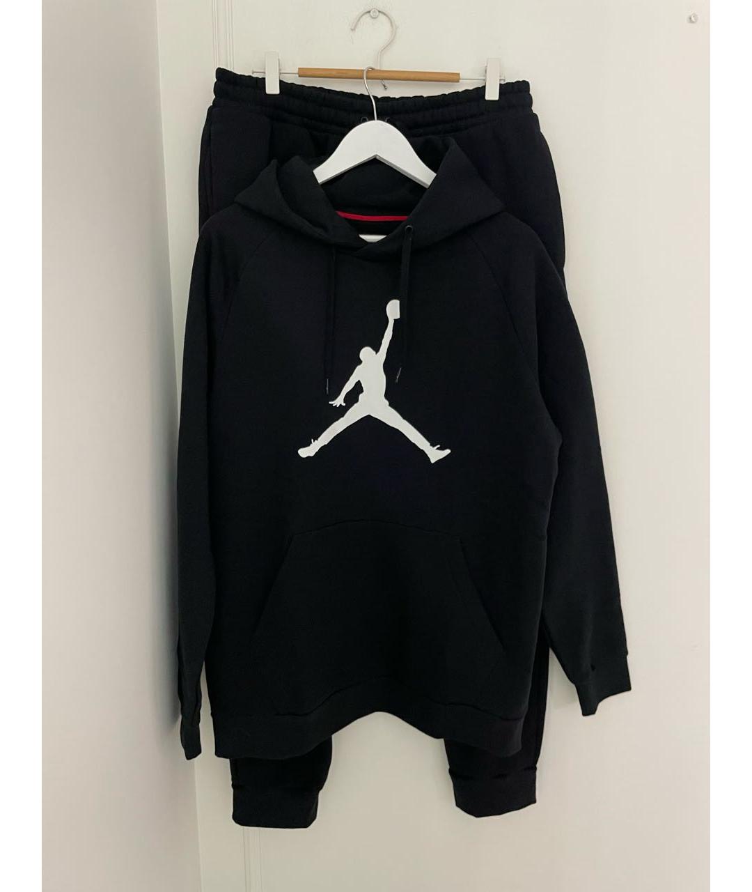 JORDAN Черный хлопко-эластановый спортивный костюм, фото 4