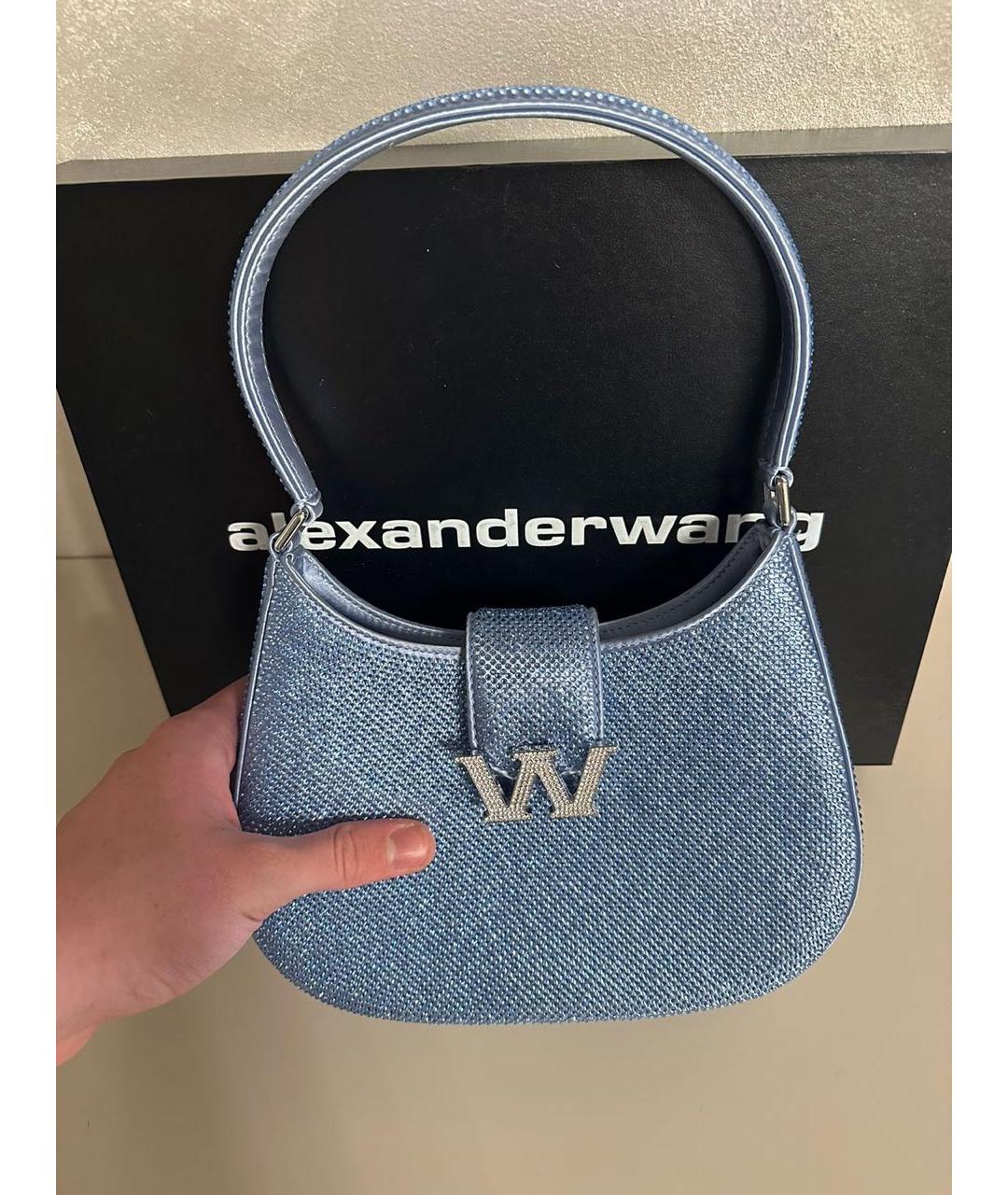 ALEXANDER WANG Голубая сумка с короткими ручками, фото 3