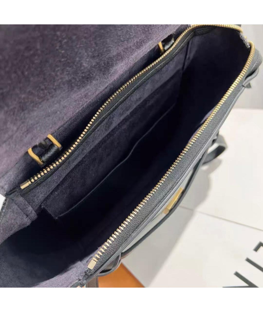 CELINE Черная кожаная сумка через плечо, фото 8