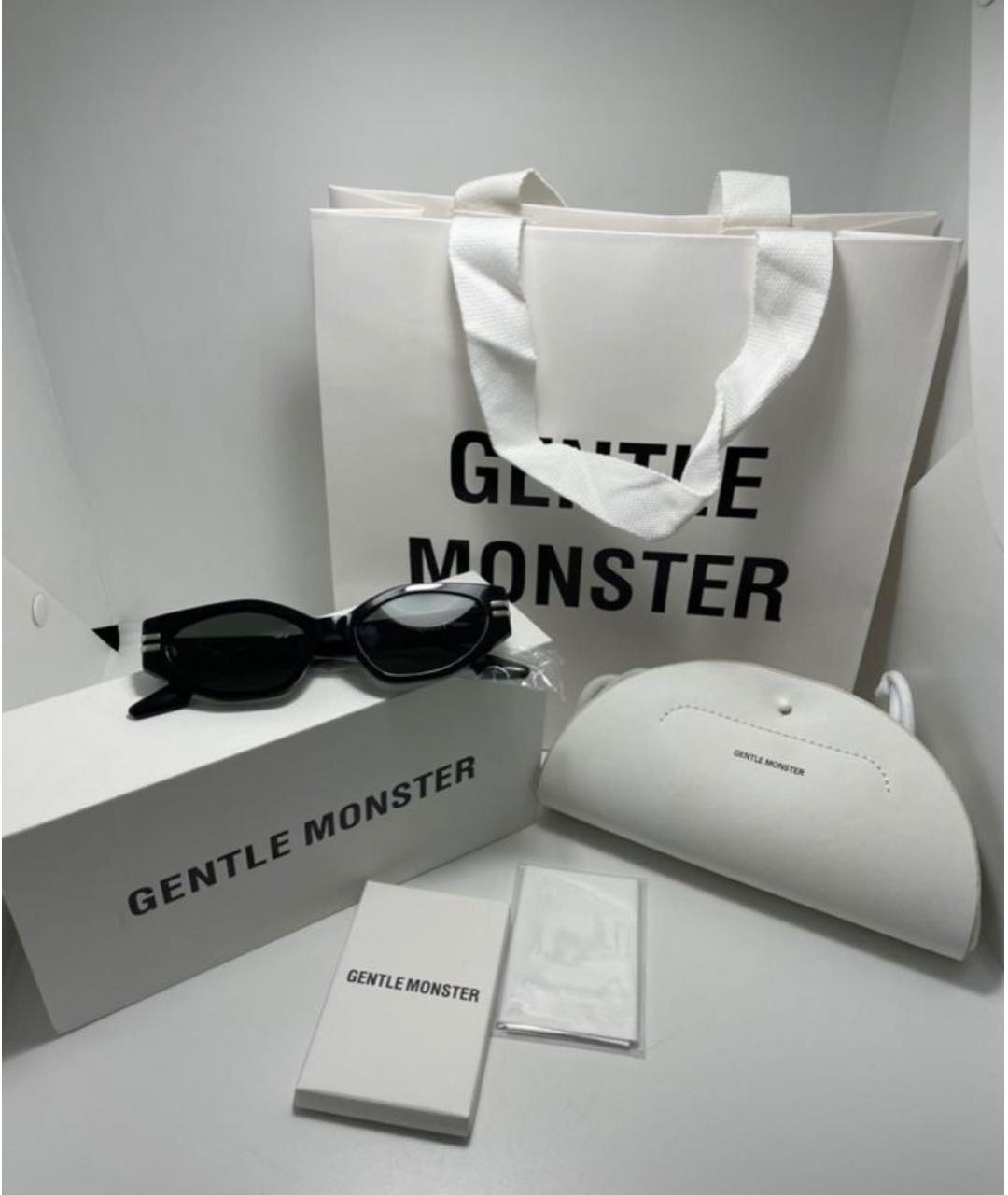 GENTLE MONSTER Черные пластиковые солнцезащитные очки, фото 2