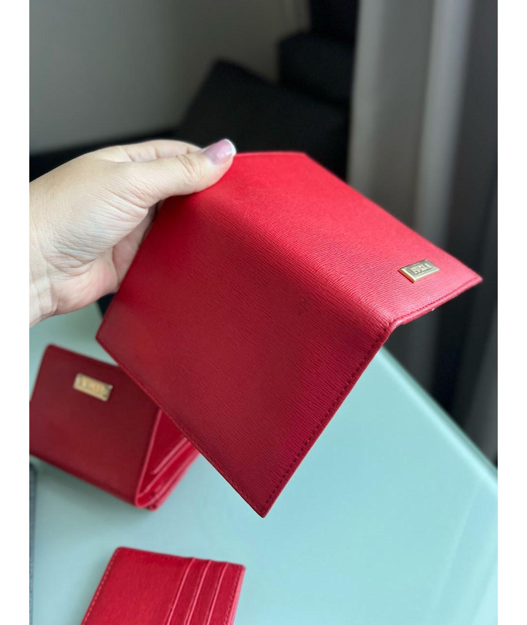 FURLA Красный кожаный кошелек, фото 7