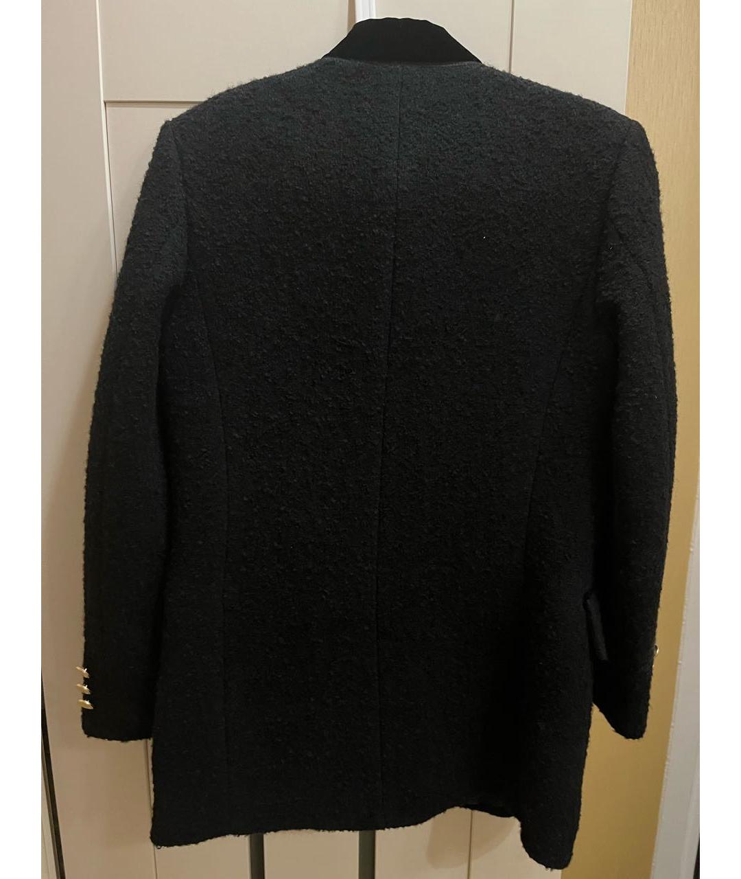 SANDRO Черный твидовый жакет/пиджак, фото 2