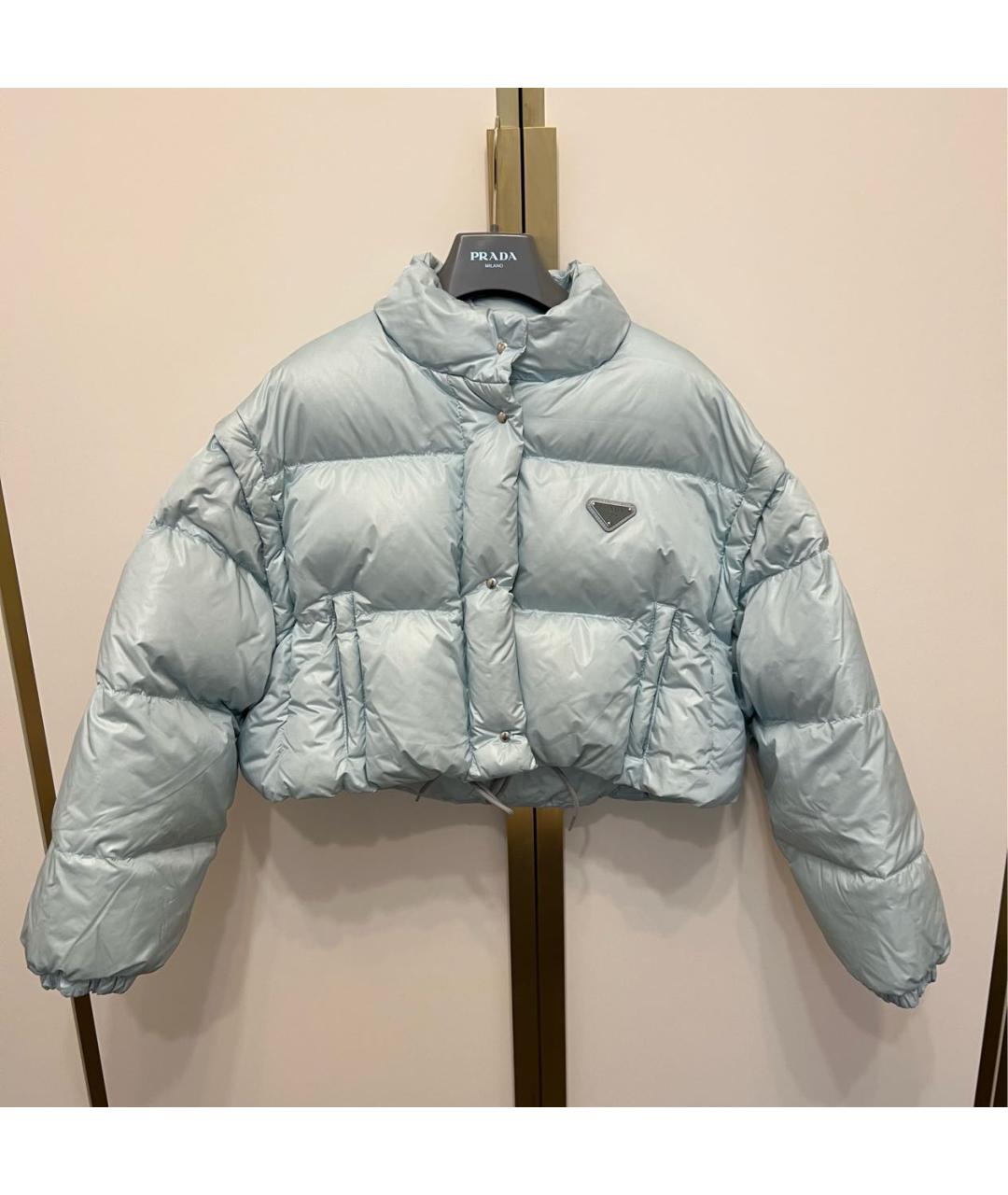 PRADA Голубой пуховик, фото 4