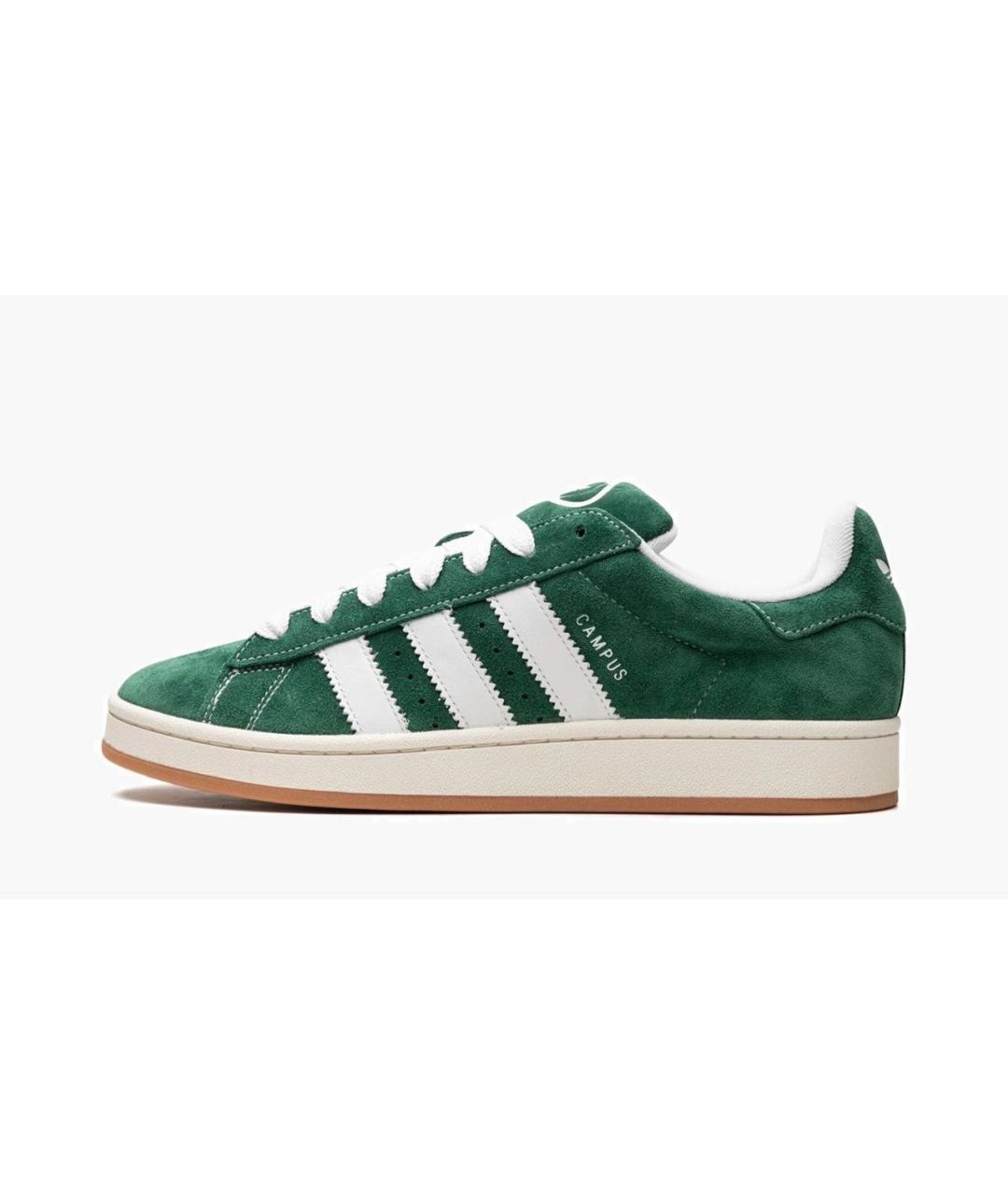 ADIDAS Зеленые замшевые кроссовки, фото 5