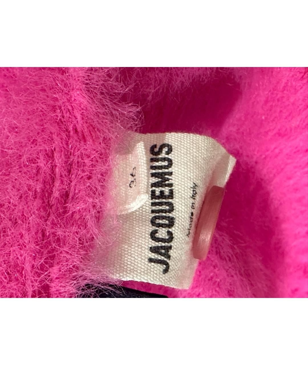 JACQUEMUS Розовый шерстяной джемпер / свитер, фото 5