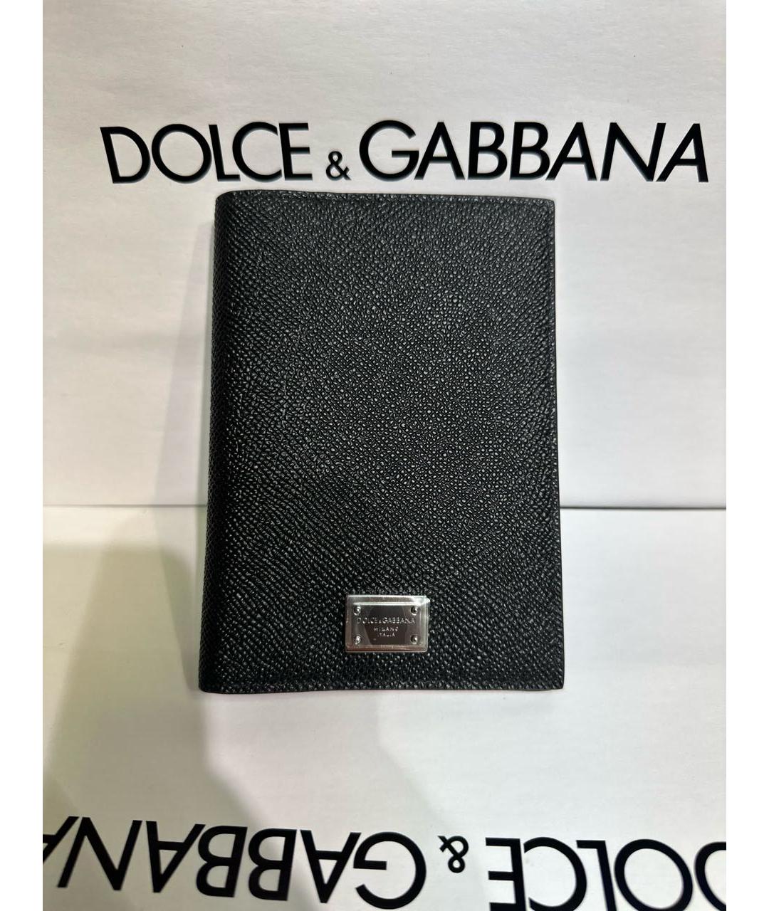 DOLCE&GABBANA Черный кожаный кардхолдер, фото 7