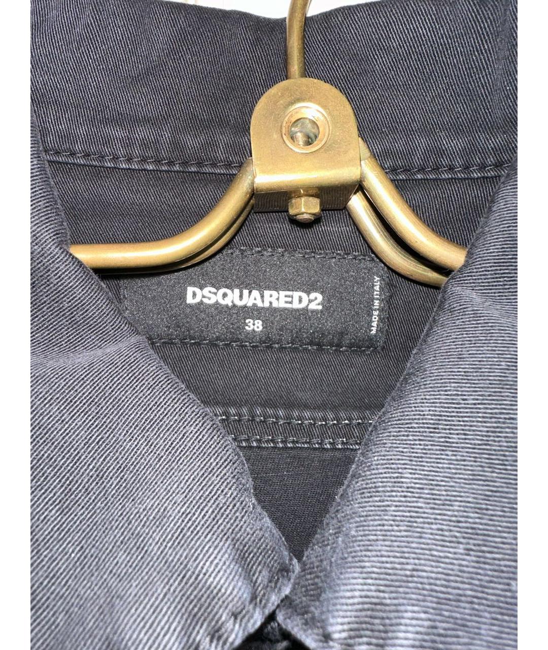 DSQUARED2 Черная хлопковая куртка, фото 3