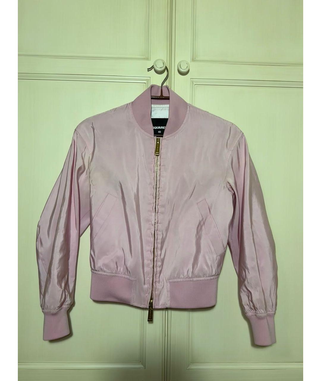 DSQUARED2 Розовая шелковая куртка, фото 6
