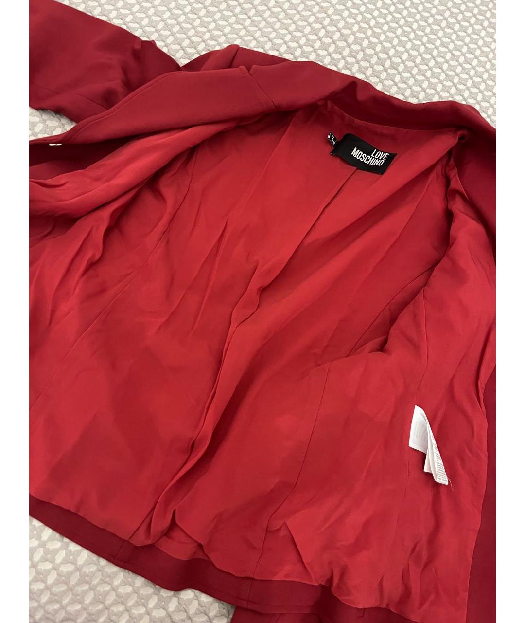 LOVE MOSCHINO Красный жакет/пиджак, фото 5