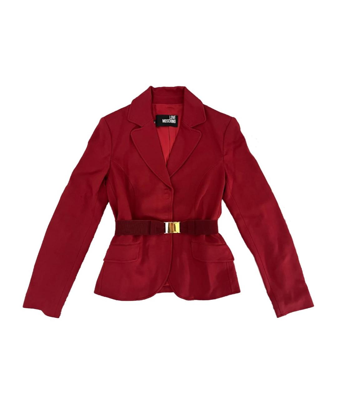 LOVE MOSCHINO Красный жакет/пиджак, фото 1