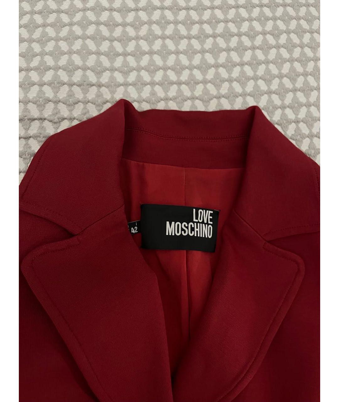 LOVE MOSCHINO Красный жакет/пиджак, фото 4