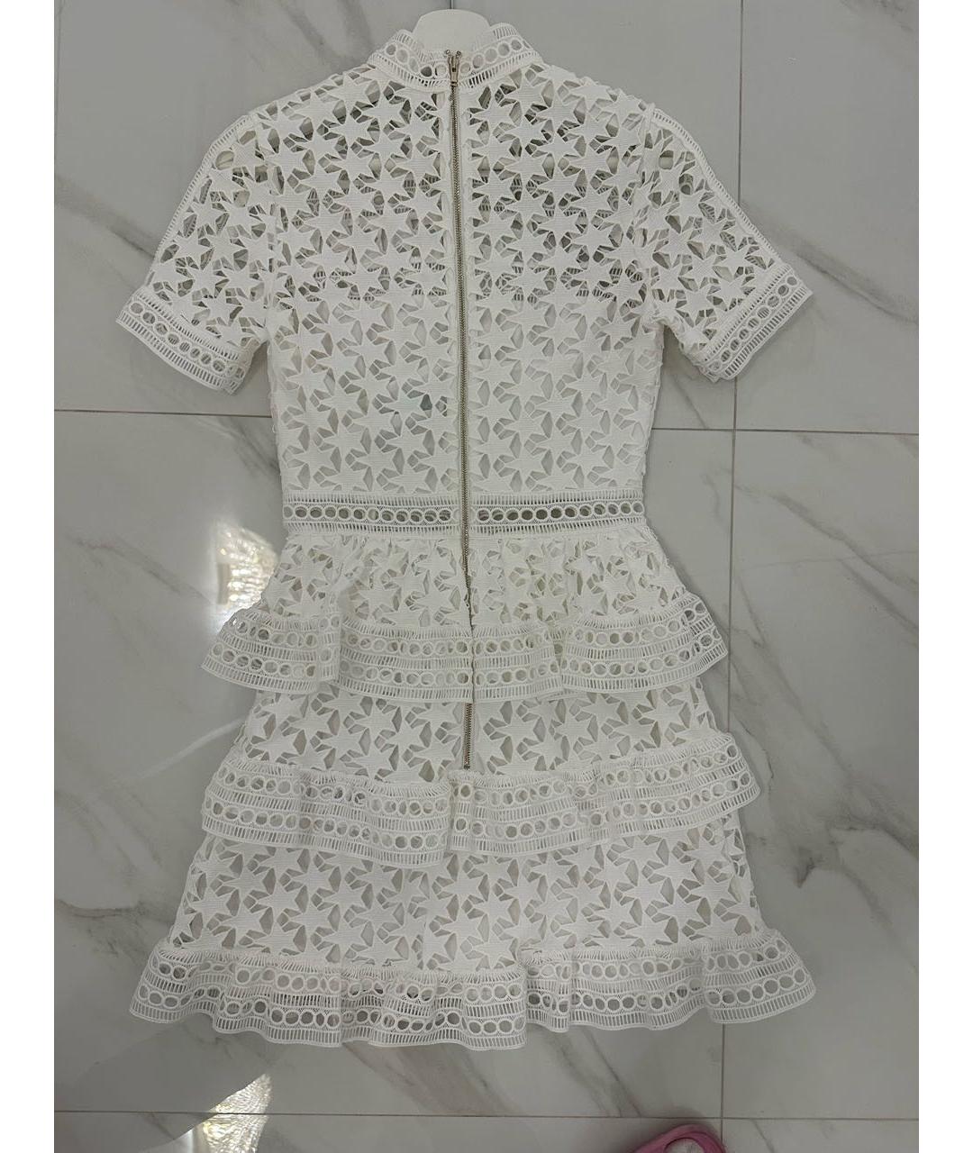 SELF-PORTRAIT Белое хлопковое платье, фото 2