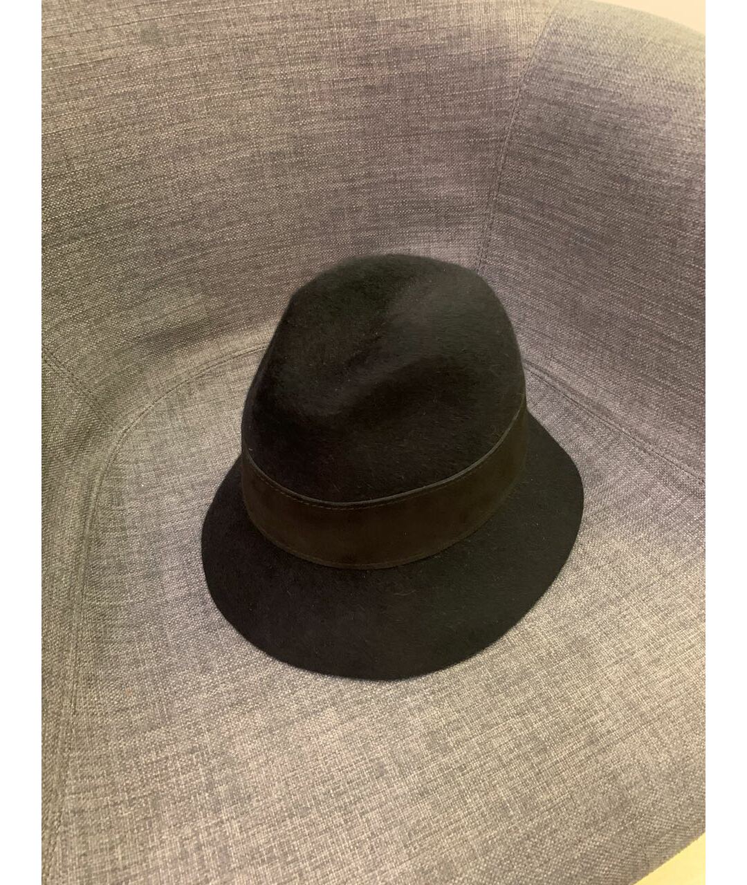LORO PIANA Черная кашемировая шляпа, фото 2
