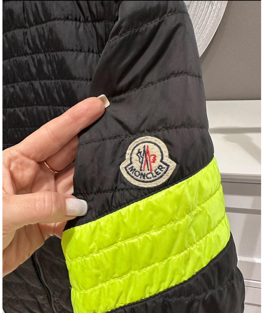 MONCLER Черная куртка, фото 2