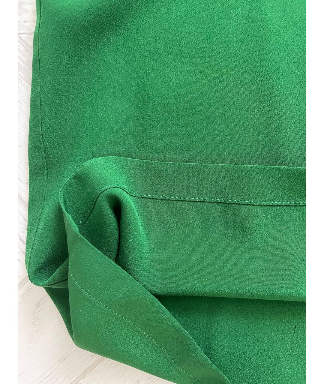 SONIA RYKIEL Зеленая шелковая блузы, фото 4