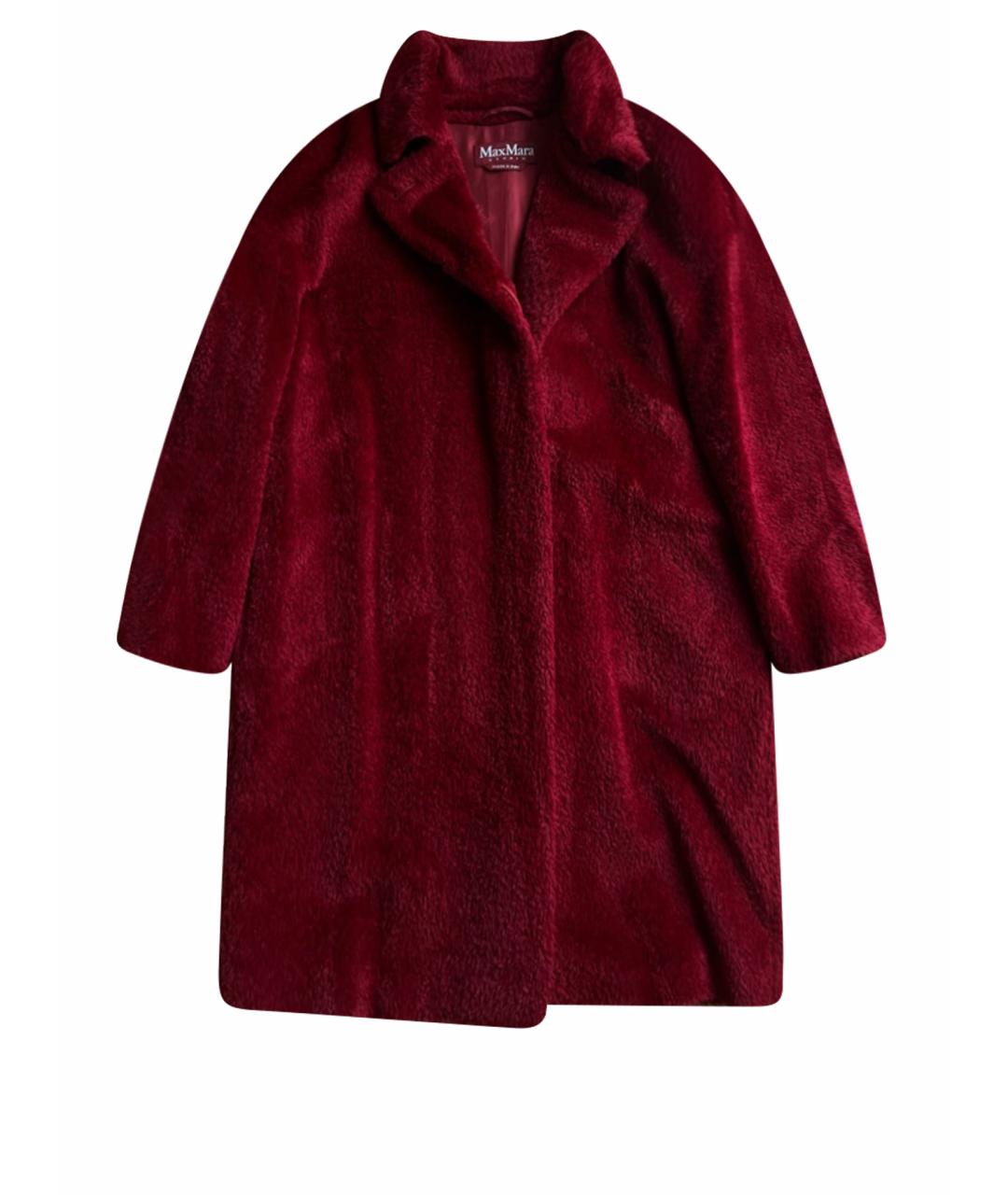 MAX MARA STUDIO Красное шерстяное пальто, фото 1