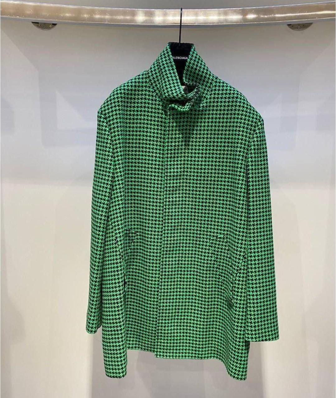 BALENCIAGA Зеленые пальто, фото 3
