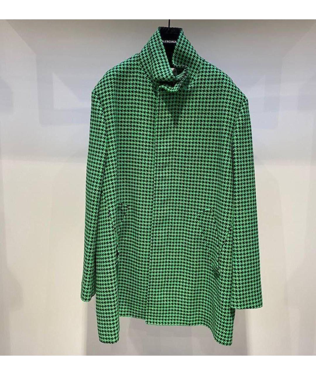BALENCIAGA Зеленые пальто, фото 2