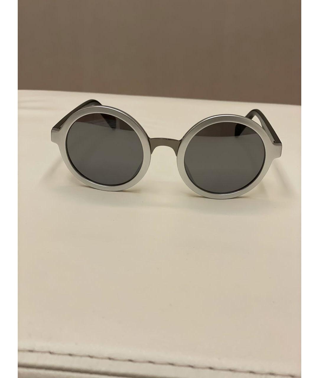 PINKO Серебряные пластиковые солнцезащитные очки, фото 5