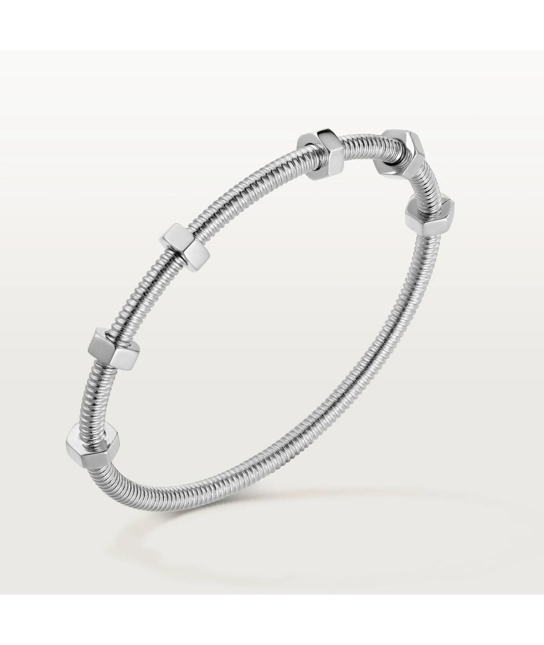CARTIER Белый браслет из белого золота, фото 8